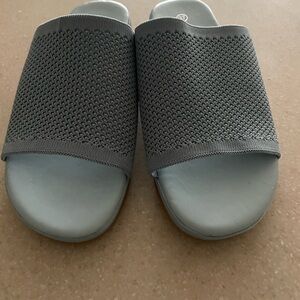 Gray Mesh Women's Flats